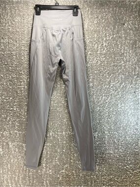 Alphalete Ankle Gray Leggings Women's Small Gym Training 27 Inseam